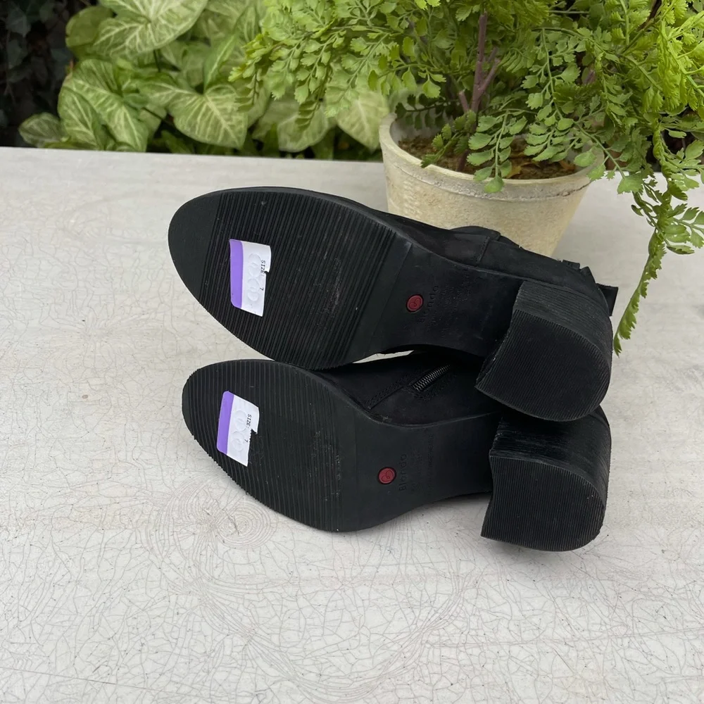 Blondo🔴Waterproof black Nubuck leather booties - Picture 5 of 5